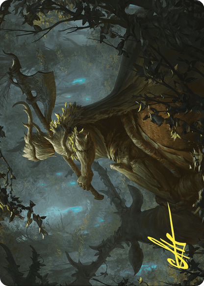 Verdant Outrider // Verdant Outrider  [Wilds of Eldraine Art Series] (Borderless) Foil