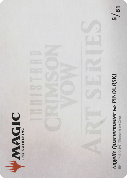 Angelic Quartermaster // Angelic Quartermaster  [Crimson Vow Art Series] (Borderless) Foil