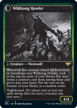 Howlpack Piper // Wildsong Howler [Innistrad: Double Feature] Foil