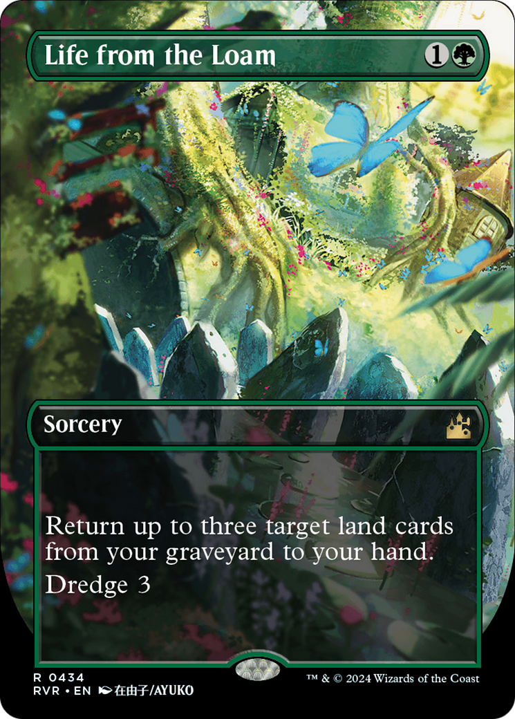 Life from the Loam (Anime Borderless) [Ravnica Remastered] Foil