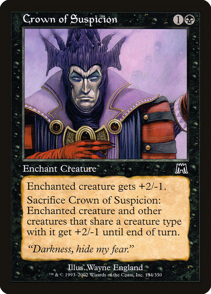 Crown of Suspicion [Onslaught] Foil