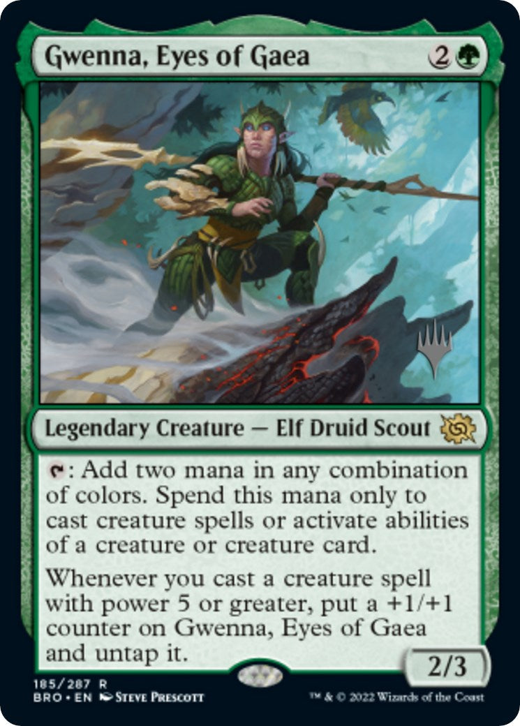 Gwenna, Eyes of Gaea (Promo Pack) [The Brothers' War Promos] Foil