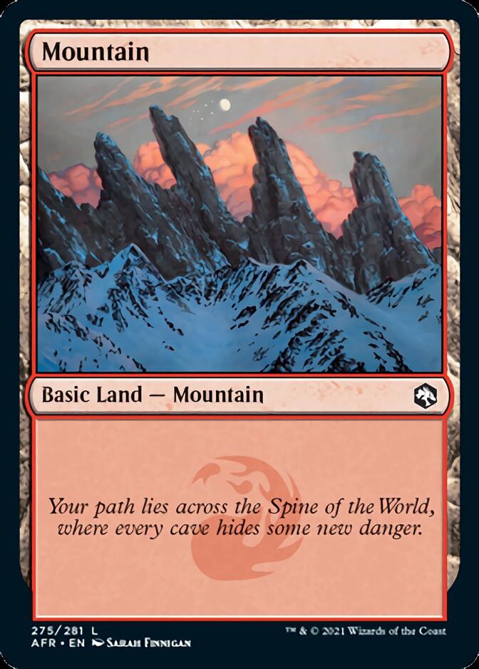 Mountain (275) [Dungeons & Dragons: Adventures in the Forgotten Realms] Foil