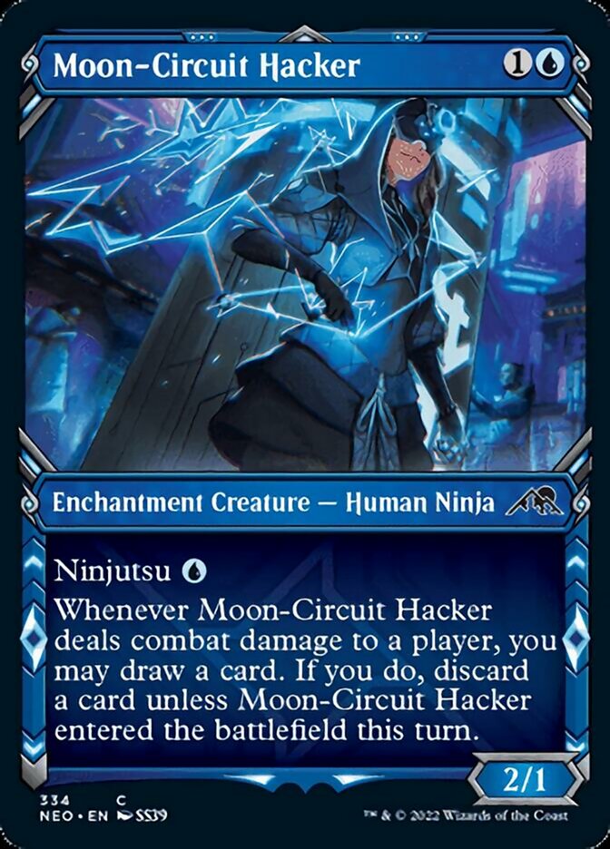 Moon-Circuit Hacker (Showcase Ninja) [Kamigawa: Neon Dynasty] Foil