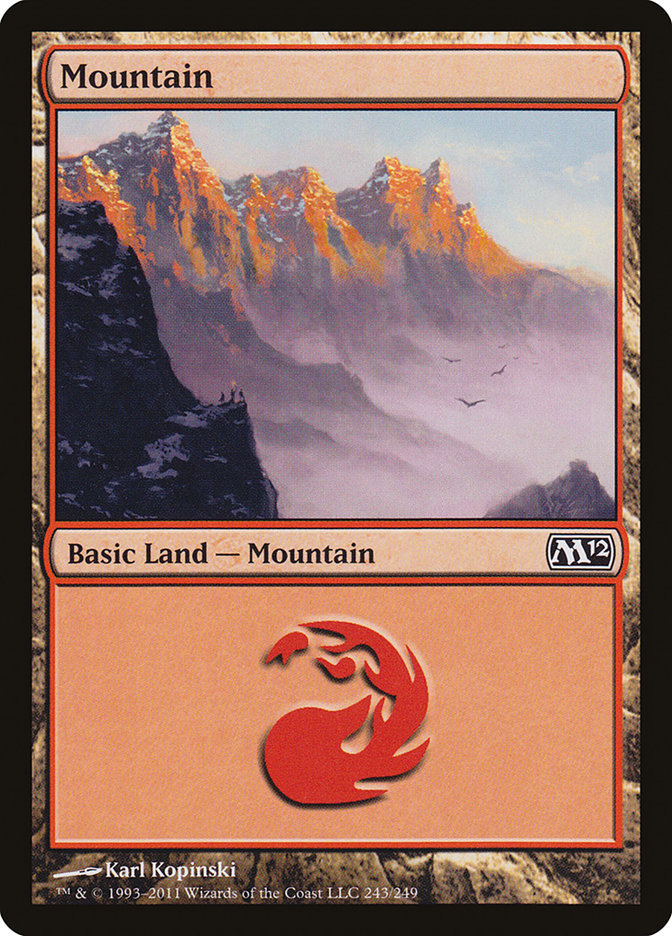 Mountain (243) [Magic 2012] Foil