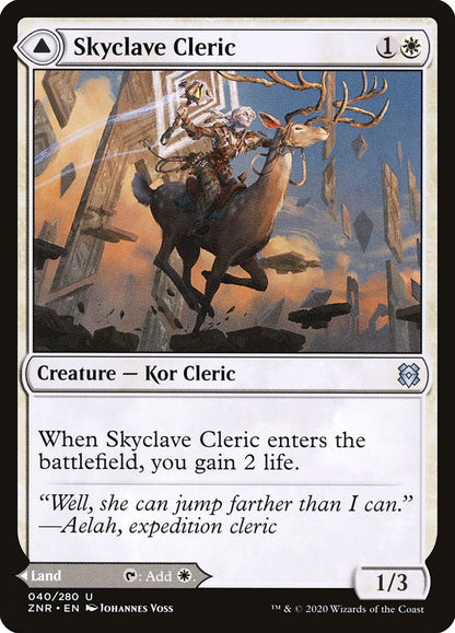 Skyclave Cleric // Skyclave Basilica [Zendikar Rising] Foil