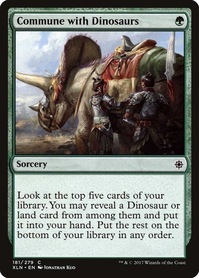 Commune with Dinosaurs [Ixalan] Foil