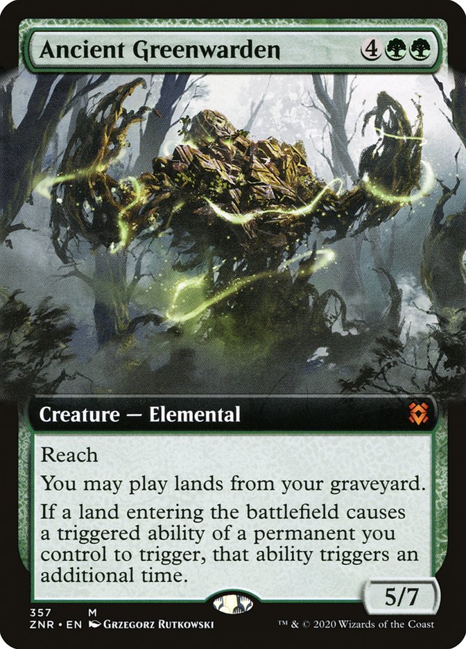 Ancient Greenwarden (Extended Art) [Zendikar Rising] Foil
