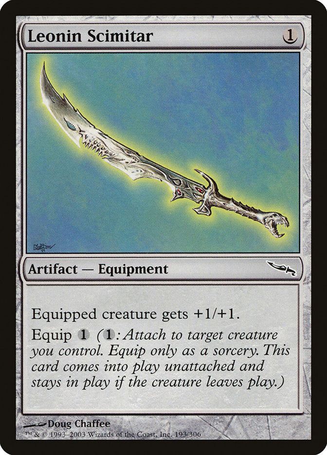 Leonin Scimitar [Mirrodin] Foil