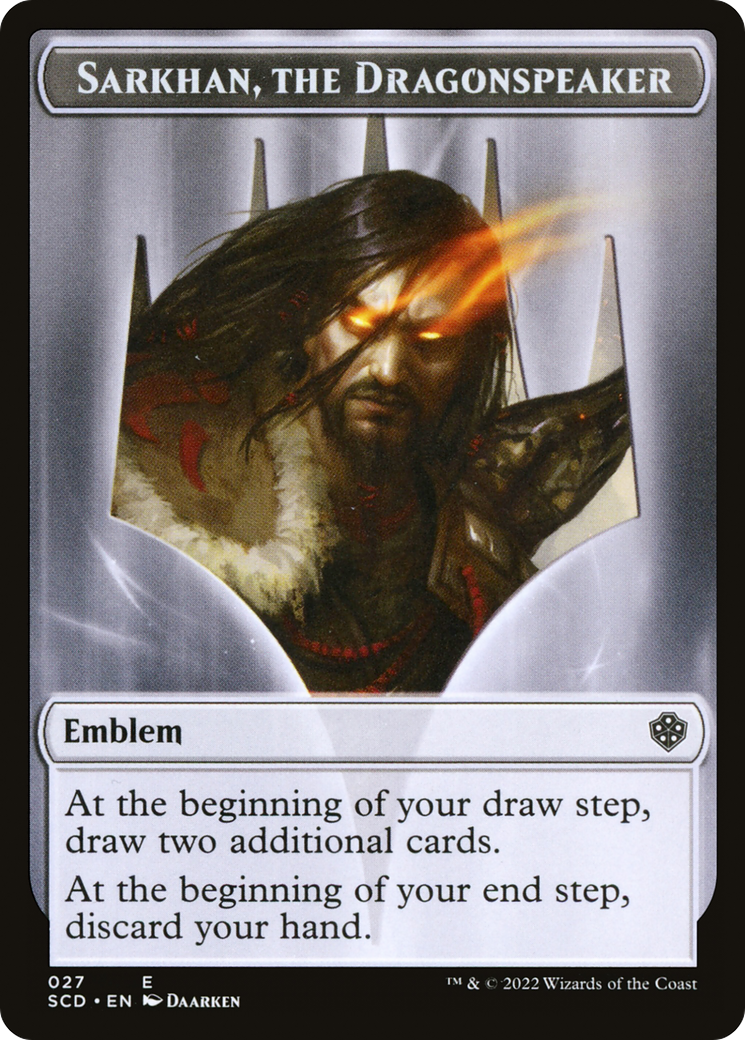 Sarkhan, the Dragonspeaker Emblem  [Starter Commander Deck Tokens] Foil