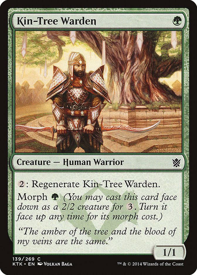 Kin-Tree Warden [Khans of Tarkir] Foil