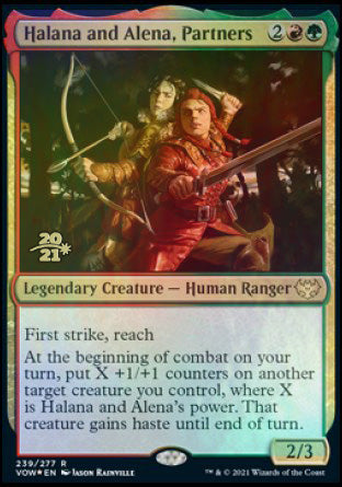 Halana and Alena, Partners [Innistrad: Crimson Vow Prerelease Promos]