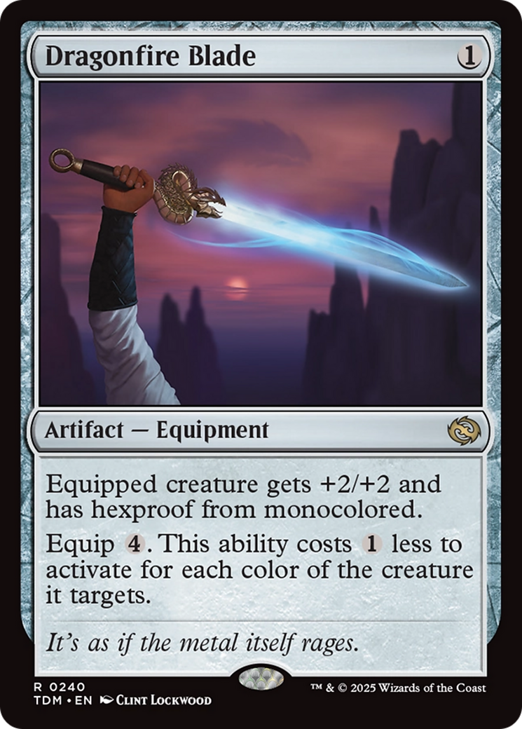 Dragonfire Blade [Tarkir: Dragonstorm] Foil