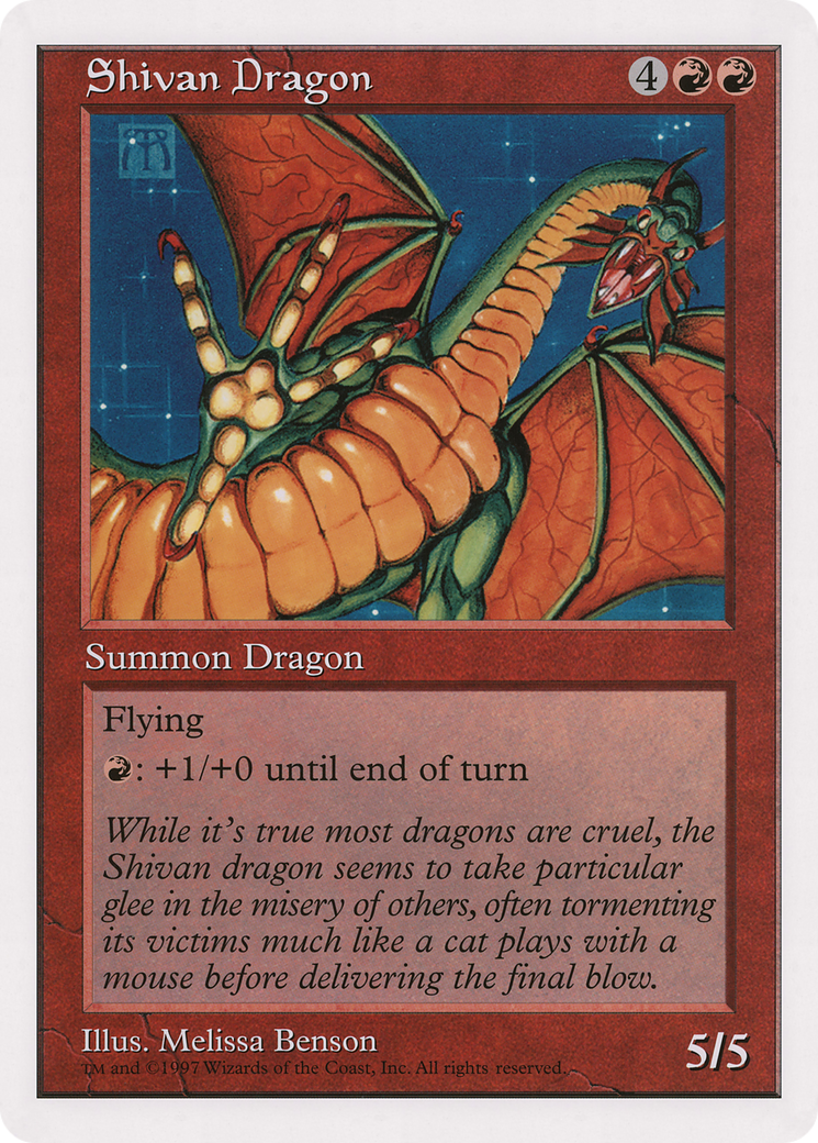 Shivan Dragon  [Oversized 90's Promos]