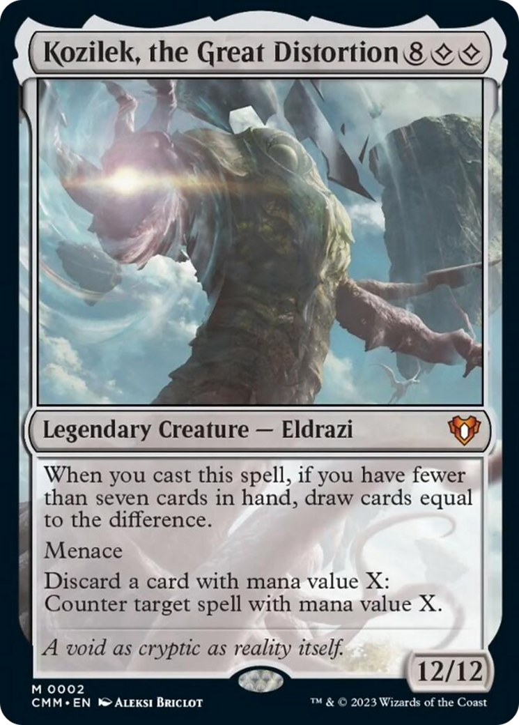 Kozilek, the Great Distortion [Commander Masters] Foil