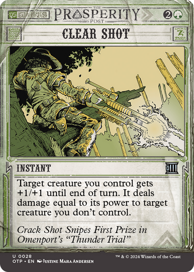 Clear Shot [Outlaws of Thunder Junction: Breaking News] Foil