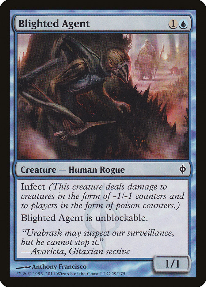 Blighted Agent [New Phyrexia] Foil