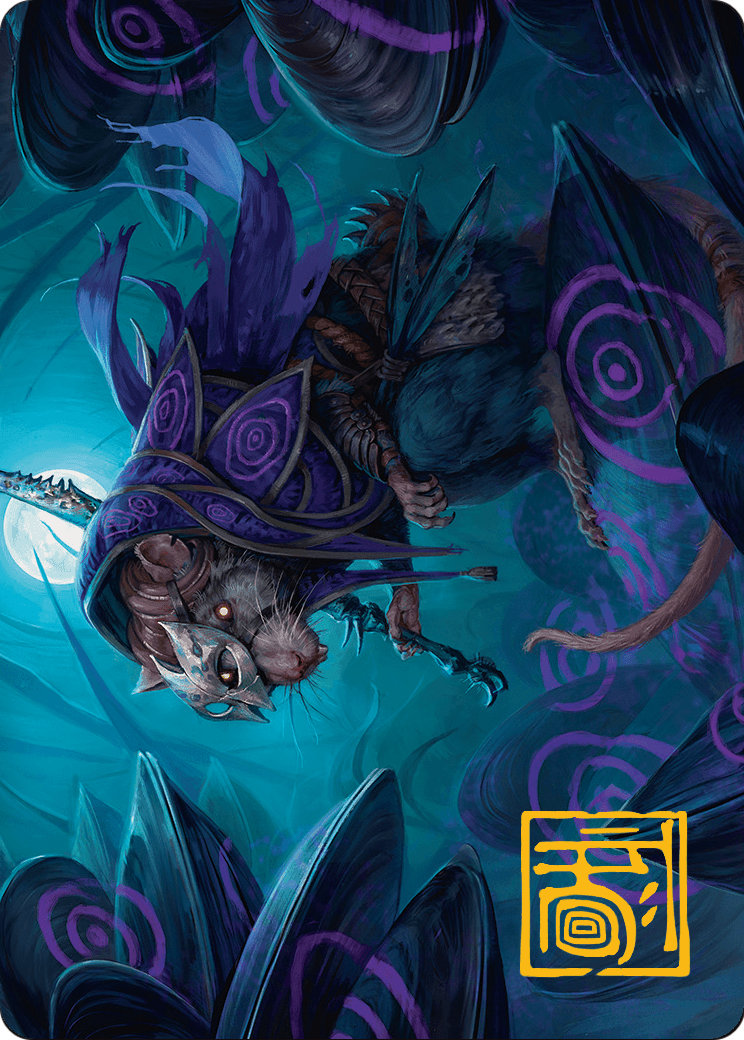 Nightwhorl Hermit // Nightwhorl Hermit  [Bloomburrow Art Series] (Borderless) Foil
