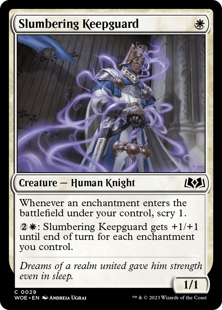 Slumbering Keepguard [Wilds of Eldraine] Foil