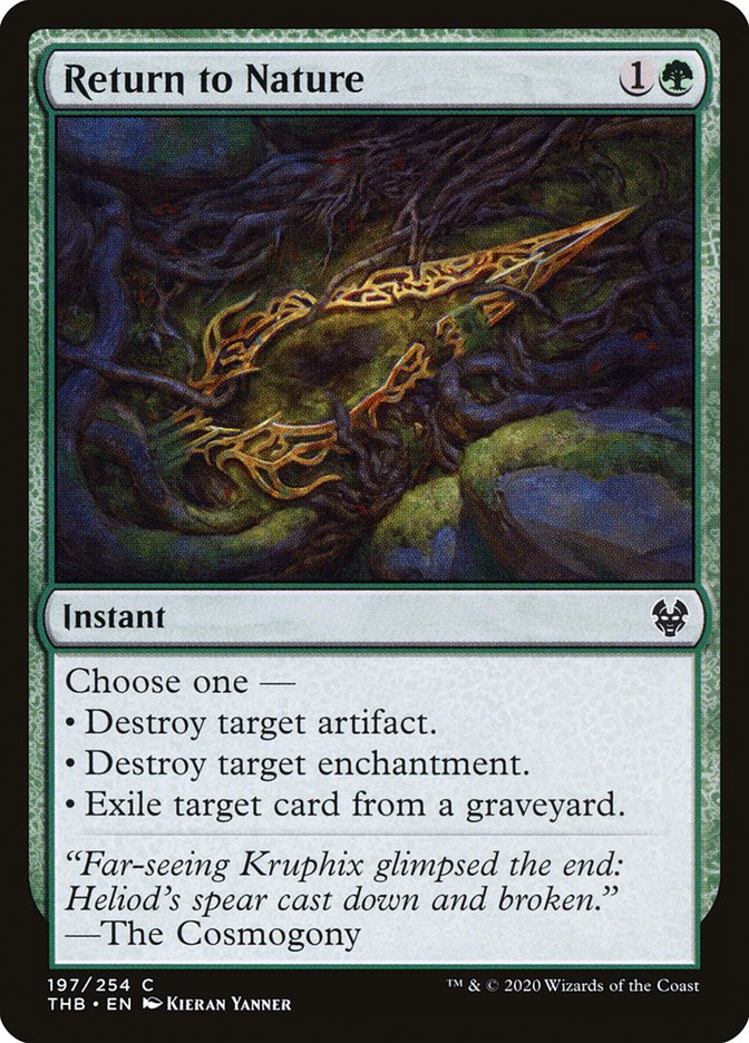 Return to Nature [Theros Beyond Death] Foil