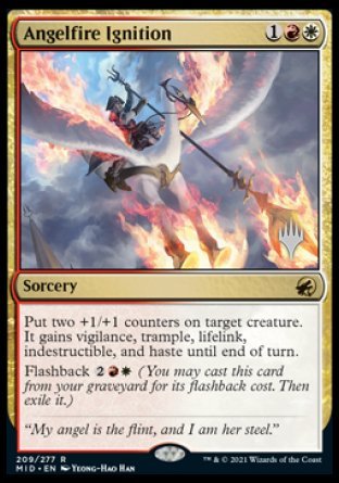 Angelfire Ignition (Promo Pack) [Innistrad: Midnight Hunt Promos] Foil
