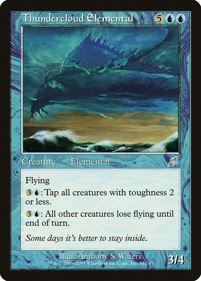 Thundercloud Elemental [Scourge] Foil