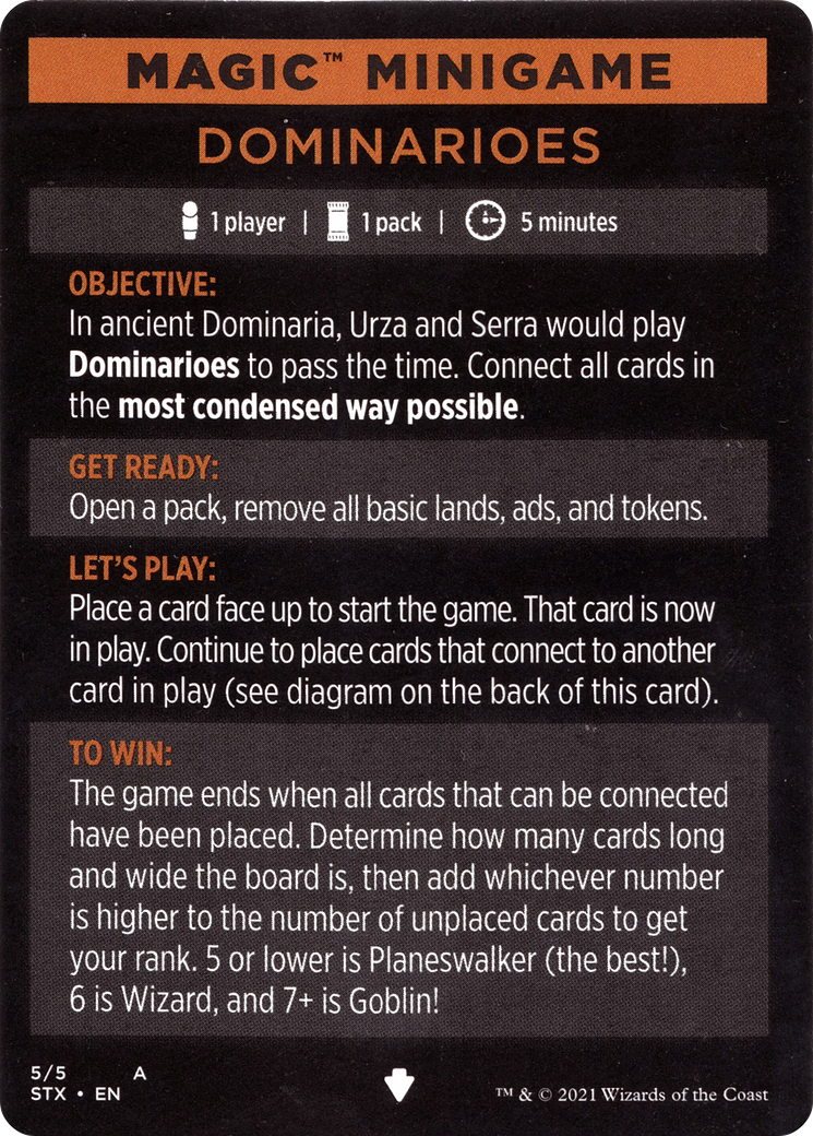 Dominarioes // Dominarioes (cont'd)  [Strixhaven: School of Mages Minigames] Foil