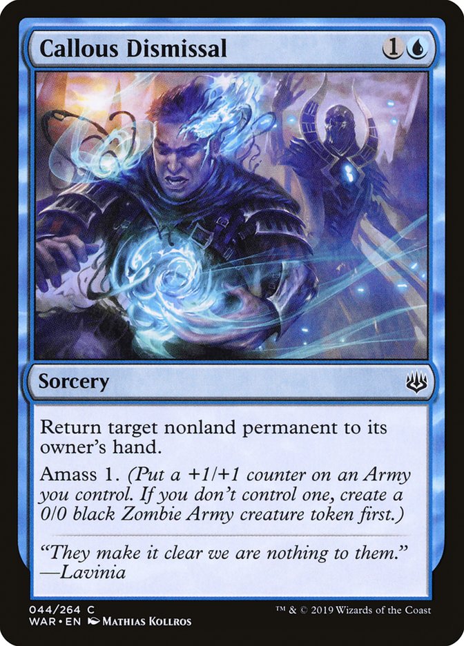 Callous Dismissal [War of the Spark] Foil
