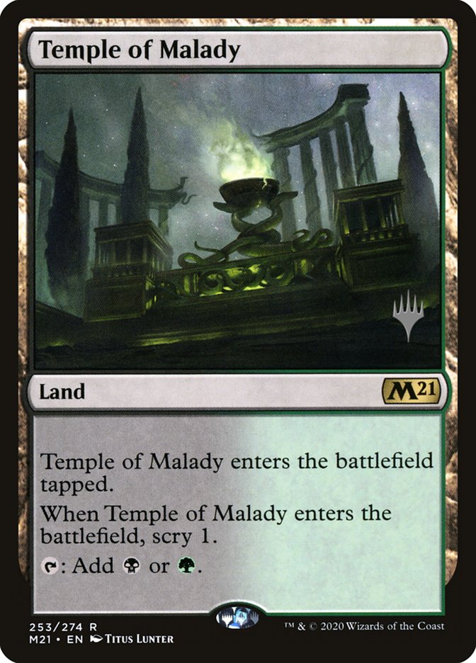 Temple of Malady (Promo Pack) [Core Set 2021 Promos] Foil