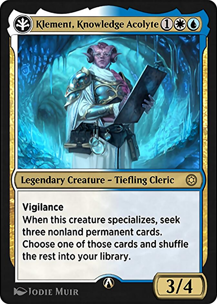 Klement, Knowledge Acolyte  [Alchemy Horizons: Baldur's Gate]