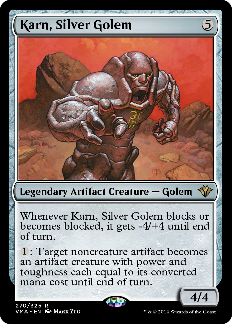 Karn, Silver Golem  [Vintage Masters] Foil