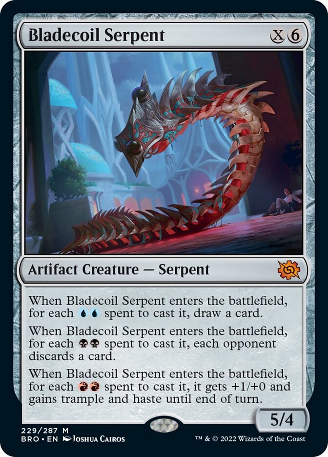 Bladecoil Serpent [The Brothers' War] Foil