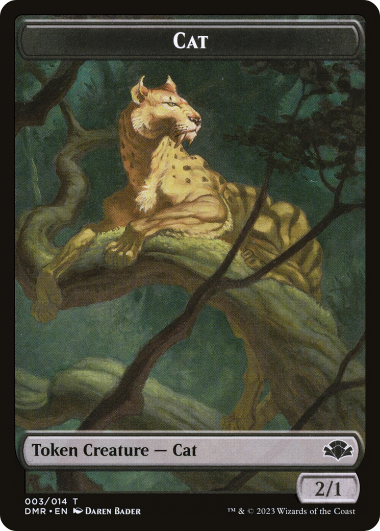 Cat  [Dominaria Remastered Tokens] Foil