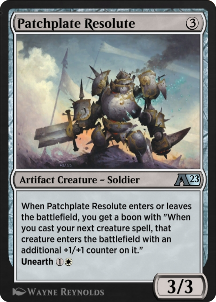Patchplate Resolute  [Alchemy: The Brothers' War]