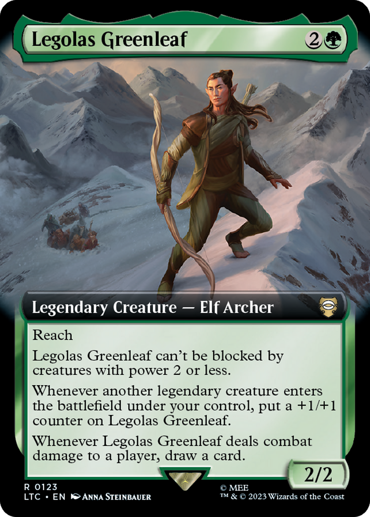 Legolas Greenleaf (Extended Art) [The Lord of the Rings: Tales of Middle-Earth Commander] Foil