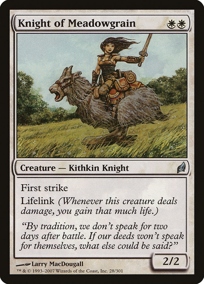 Knight of Meadowgrain [Lorwyn] Foil