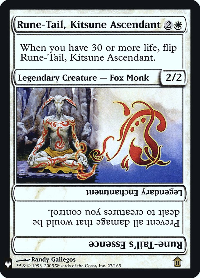 Rune-Tail, Kitsune Ascendant // Rune-Tail's Essence [Mystery Booster] Foil