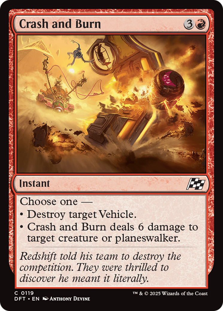 Crash and Burn [Aetherdrift] Foil