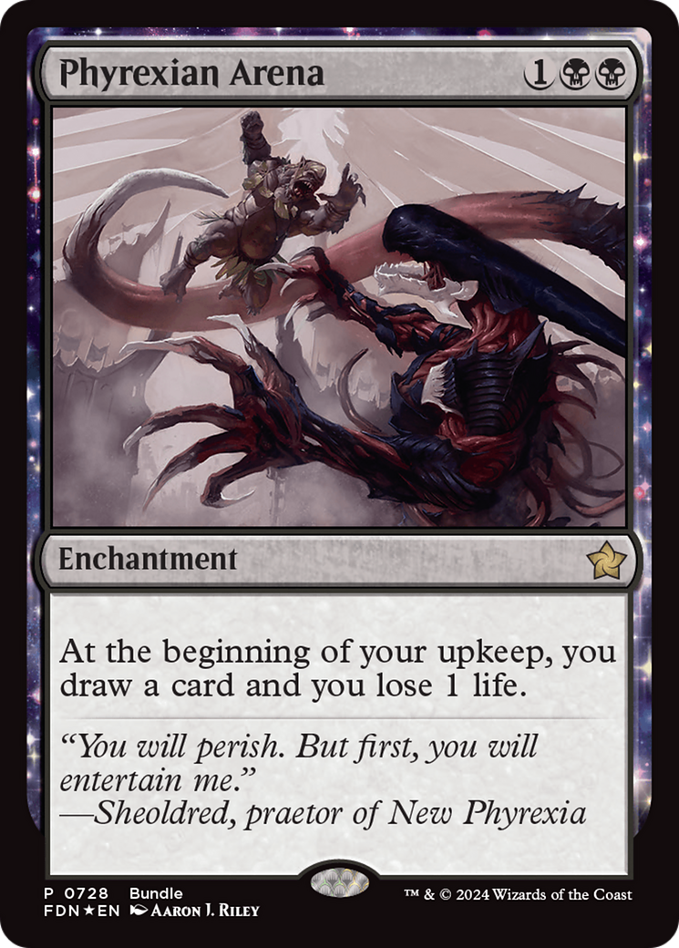 Phyrexian Arena (Bundle) [Foundations Promos] Foil