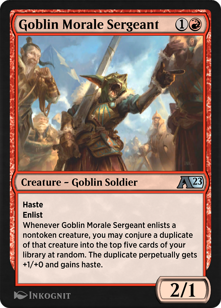 Goblin Morale Sergeant  [Alchemy: Dominaria]