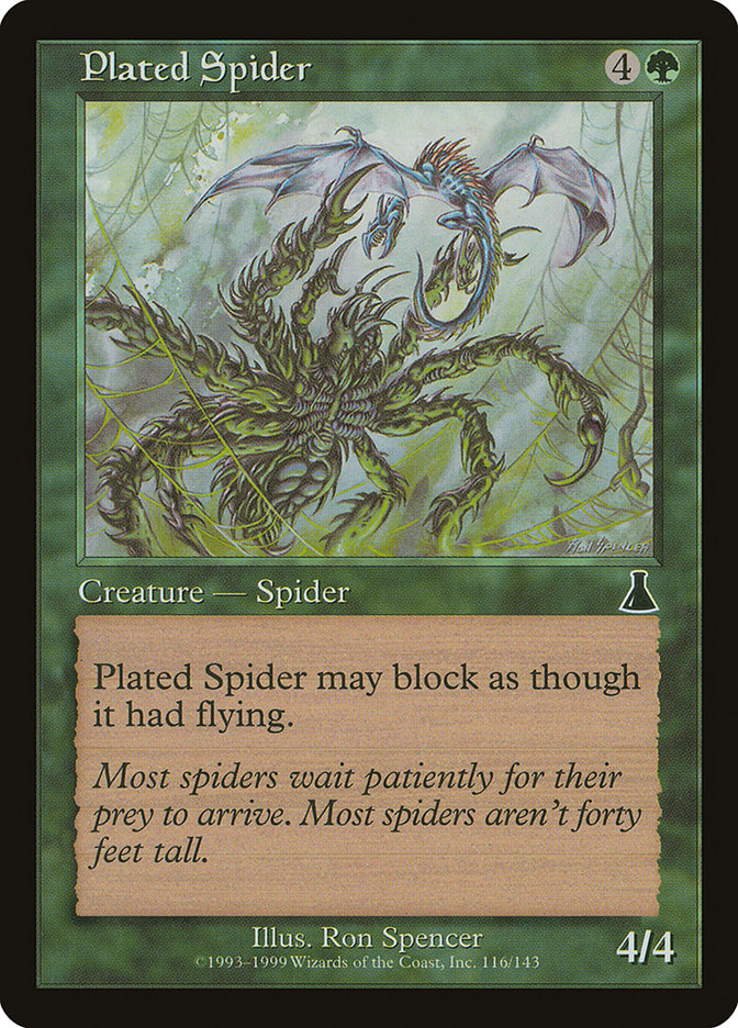 Plated Spider [Urza's Destiny] Foil