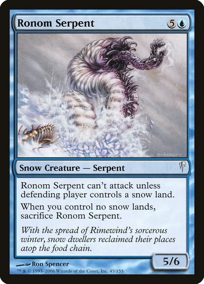 Ronom Serpent [Coldsnap] Foil