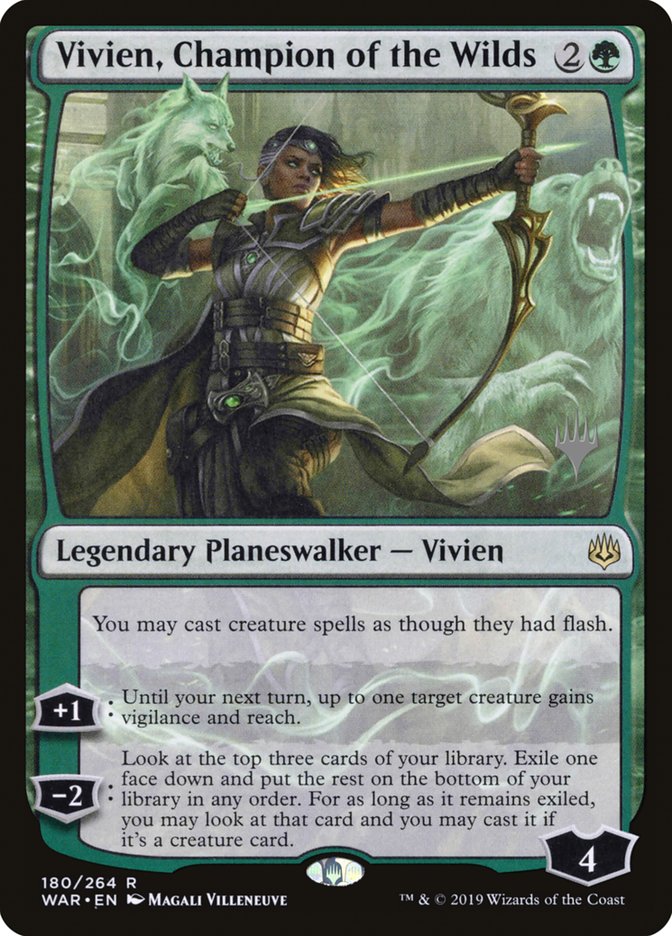 Vivien, Champion of the Wilds (Promo Pack) [War of the Spark Promos] Foil
