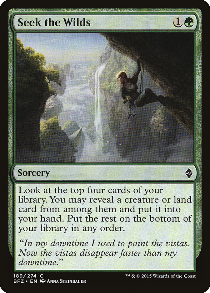 Seek the Wilds [Battle for Zendikar] Foil