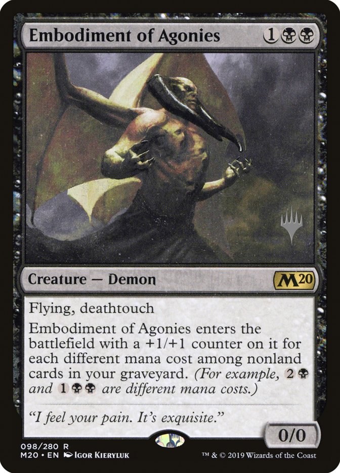Embodiment of Agonies (Promo Pack) [Core Set 2020 Promos] Foil