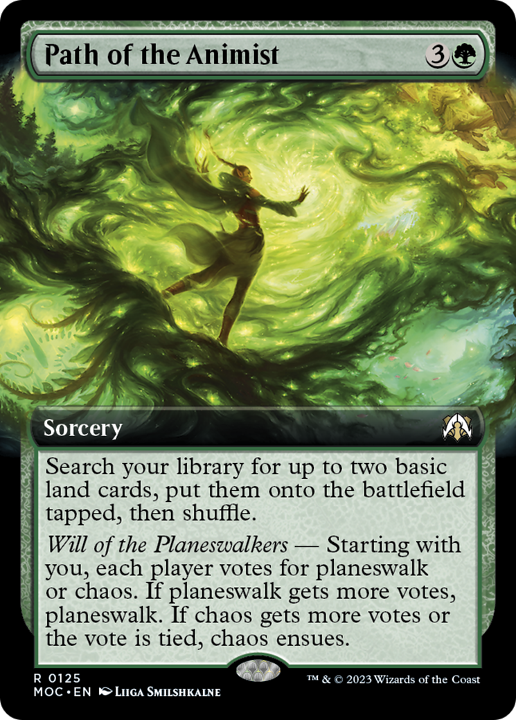 Path of the Animist (Extended Art) [March of the Machine Commander] Foil