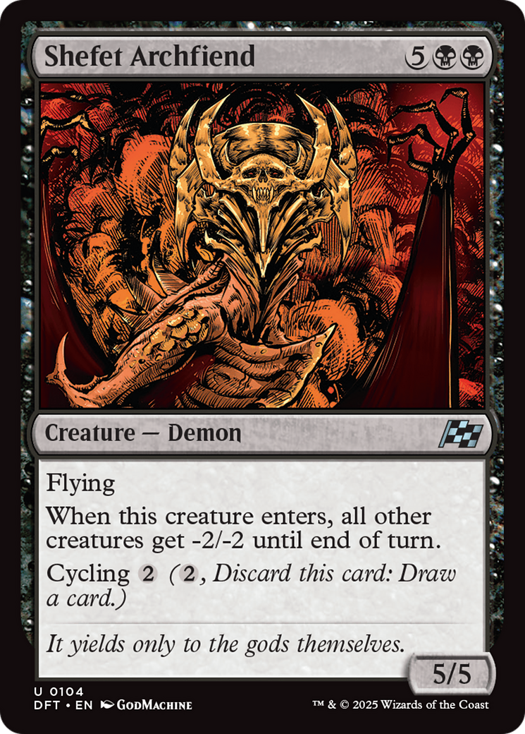 Shefet Archfiend [Aetherdrift] Foil