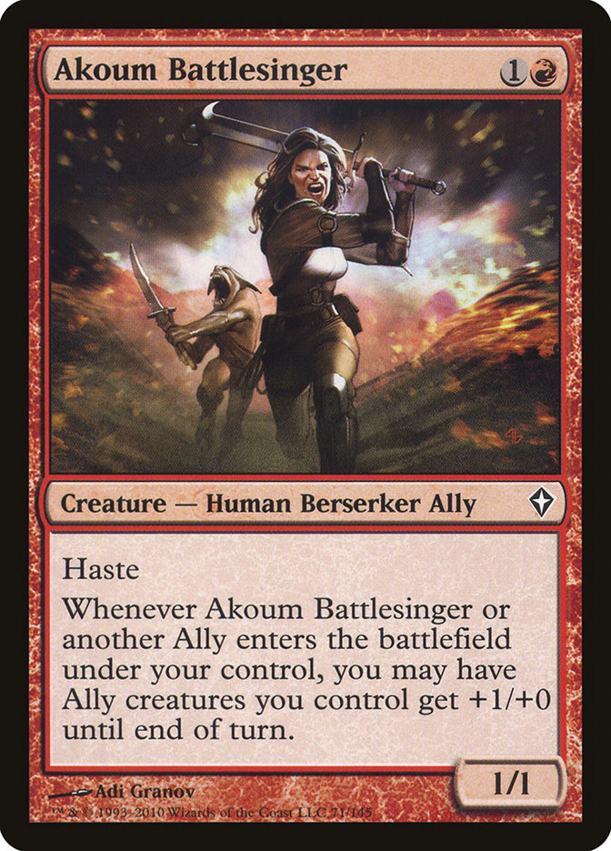 Akoum Battlesinger [Worldwake] Foil