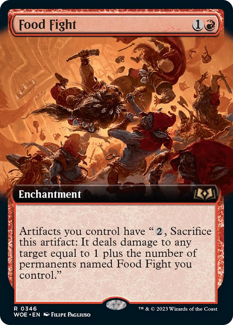 Food Fight (Extended Art) [Wilds of Eldraine] Foil