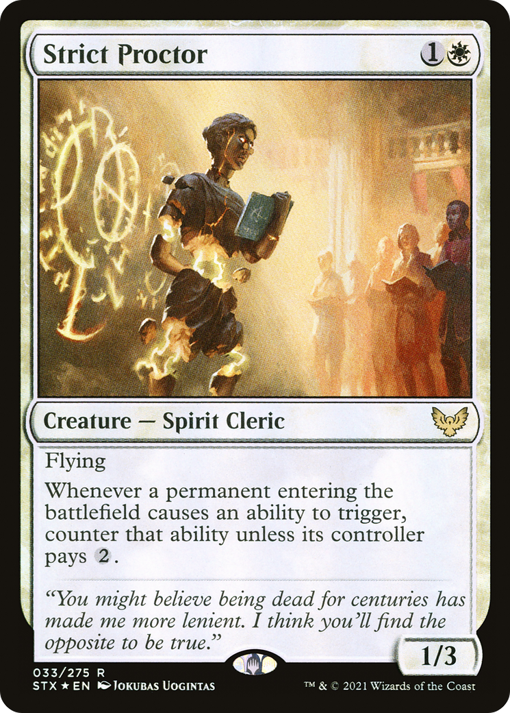Strict Proctor  [Strixhaven: School of Mages] Foil